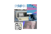 a poster with images of a computer and a computer