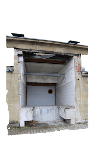 a building with a door that is open