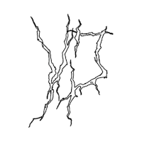 a black and white image of the letter v