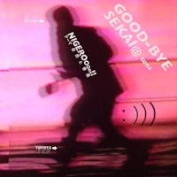 a man walking down the street with the words good bye sega