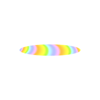 a rainbow colored ring on a black background